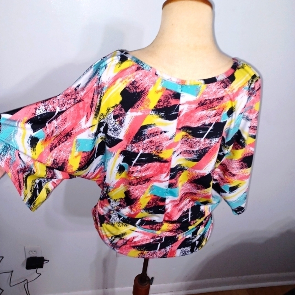 Colorful Blouse- W Sz XL - Picture 7 of 9